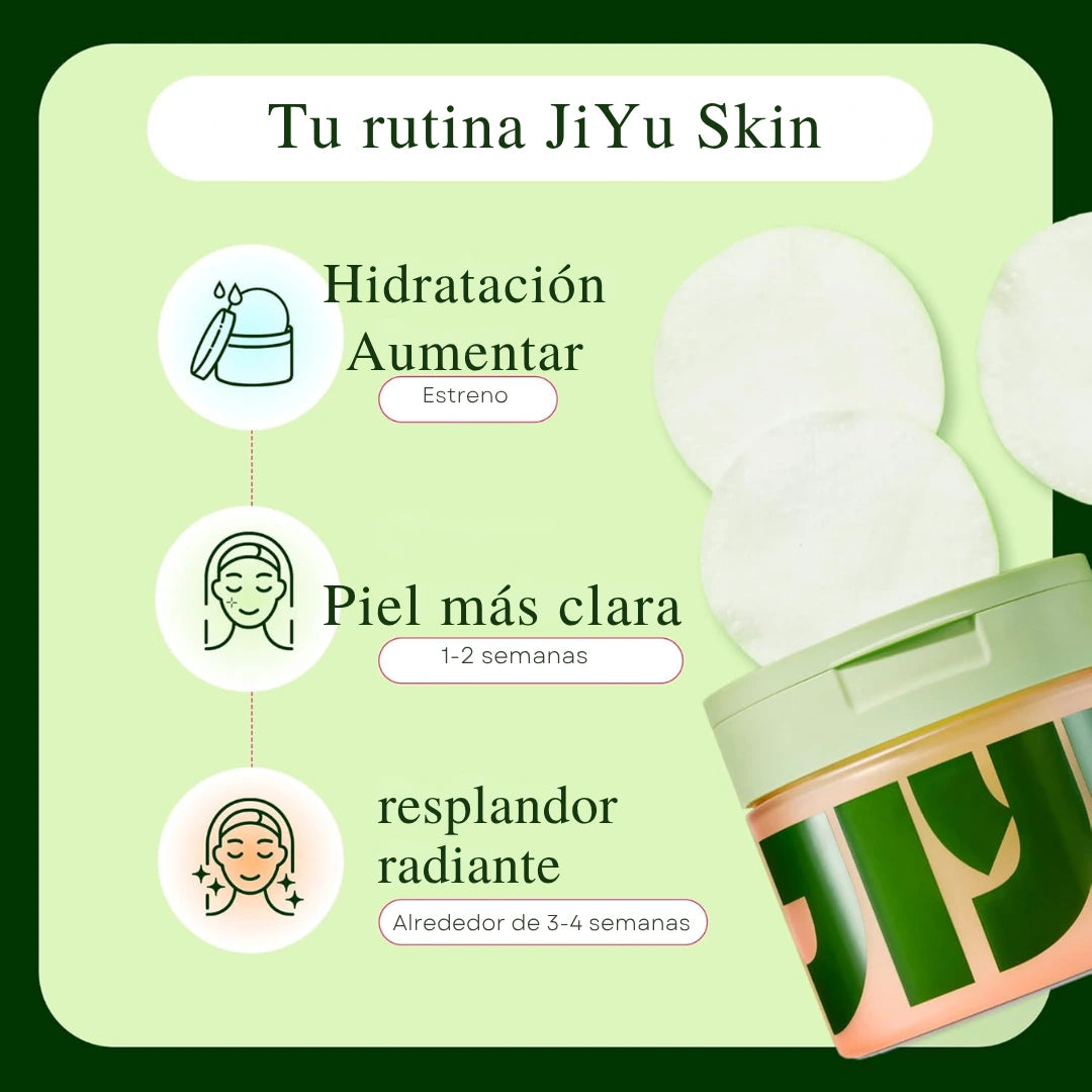 JiYu Almohadillas Tonificantes y Exfoliantes